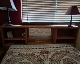 Headboard dresser for Queen/King sized bed