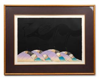 Amado Peña 'Homenaje' Signed Print, Ed. 4/30, 1982