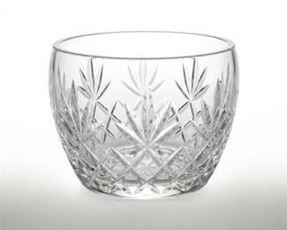 Waterford Cut Crystal Bowl with Fan and Diamond Cuts