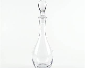 Clear Glass Wine Decanter with Tulip Stopper