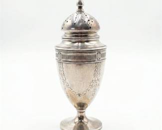 Neoclassical Sterling Silver Sugar Caster with Swags