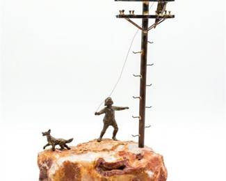 Original Mid-Century Figural Sculpture By Curtis Jeré (C. Jeré)