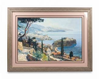 Framed Print After Erich Mercker, Italian Coast
