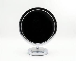 BACI by Remcraft Chrome Round Pedestal Vanity Mirror