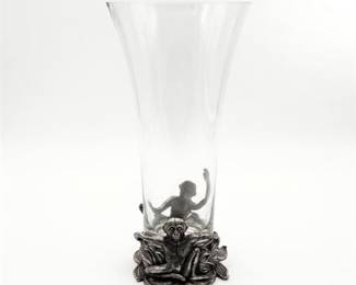 Safari-Themed Monkey Glass Vase And Base Combination