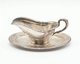 Reed & Barton Sterling Sauce Boat with Underplate