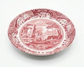 Spode 'Italian' Pink Transferware Plate, England