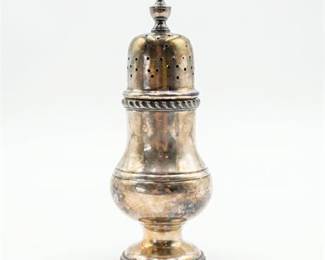 Georgian-Style Silverplate Baluster Sugar Caster