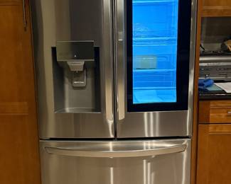 LG Knock knock Fridge.  Like new 