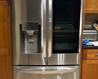 LG Knock knock Fridge.  Like new 
