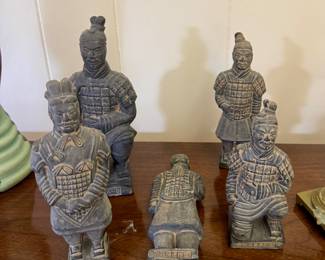 Set of Terra Cotta Warrior Figures -Late 20th Century