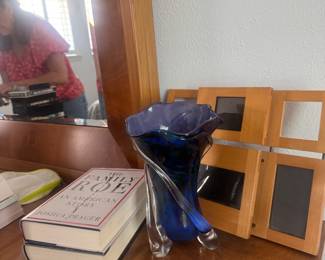 Books and vases