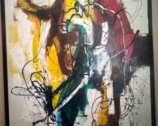 abstract expressionist style painting