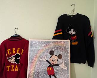 vintage Walt Disney FILMOGRAPHY mickey Mouse Poster original NICE 11985