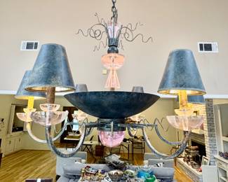 Hollywood regency style 1960s chandelier