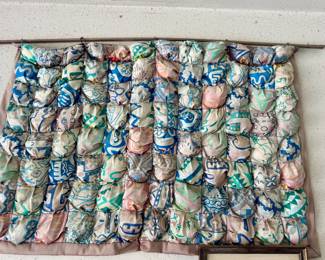 Vintage quilt wall hanging