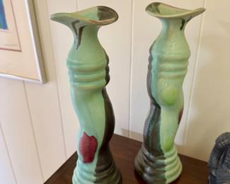 Ceramics candlesticks,
