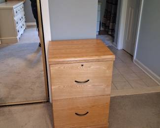 File cabinet, wood