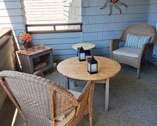 Outdoor set, table chair, sun , small table