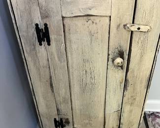 Small white, wood cabinet