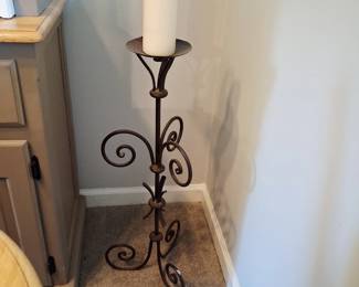 iron tall candle holder