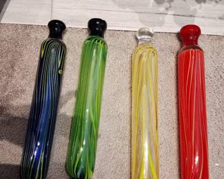 Unique glass rolling pins