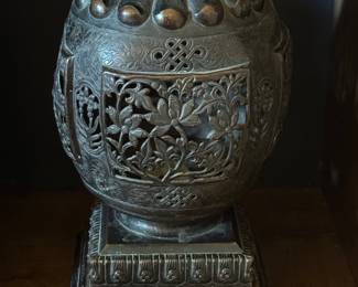 Vintage Metal Cast Iron Sculpture 