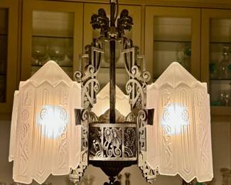 Art Nouveau Vintage Chandelier