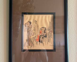 Friedrich Schiff Ink Drawing