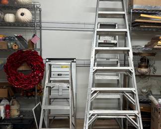 Up, up, up we go Ladders and misc Garage