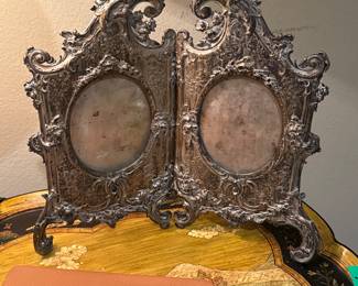 Vintage HEAVY Pewter Frame