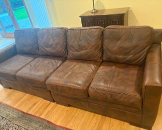 4 seater leather couchb