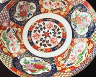 Vintage imari style Japanese plate Mcm
