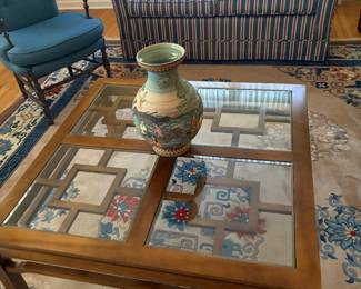 Geometric wood design, coffee table