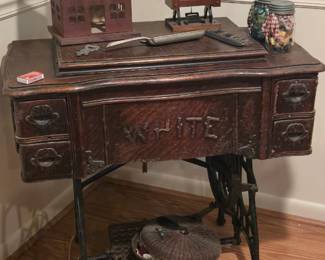White sewing machine