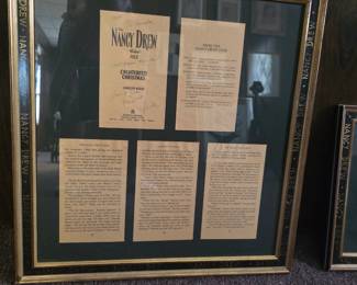 Nostalgia, nostalgia. Pages from a Nancy Drew book. Vintage