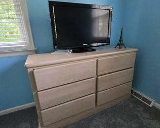 Wood dresser, TV
