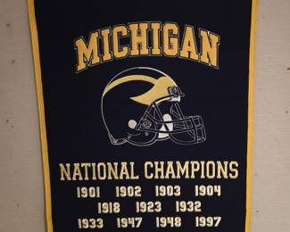 Michigan championship banner