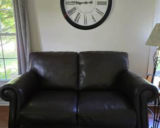 Natuzzi leather loveseat, excellent condition!