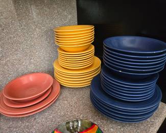 Colorful dishes