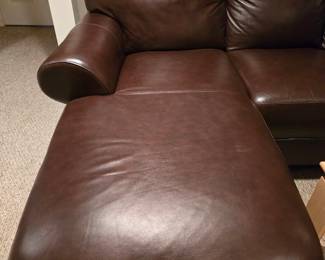 Chaise on sectional