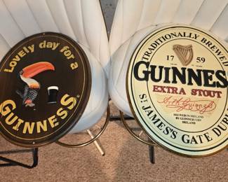 Wooden Guiness beer signs