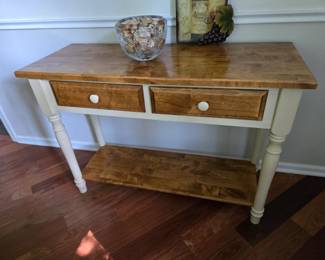 Two tone buffet table