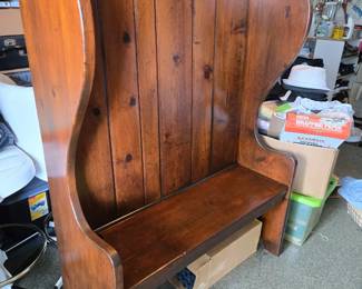Tall back bench