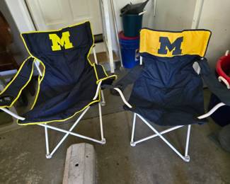 Univ. of Michigan bag chairs