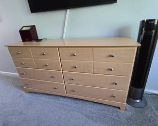 Wood dresser, matches chest of drawers
