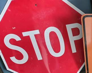 Real STOP sign