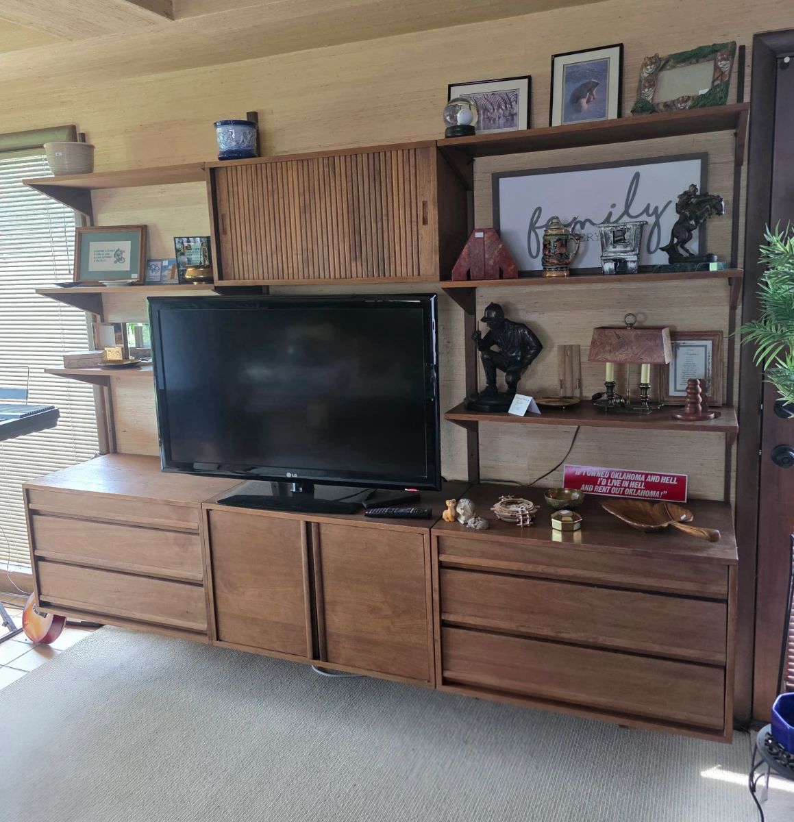 Floating Modular Wall Unit—Midcentury