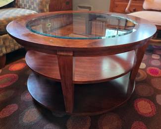 Round Glass Top Coffee Table