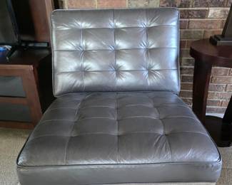 2 Grey & Chrome Major Chairs